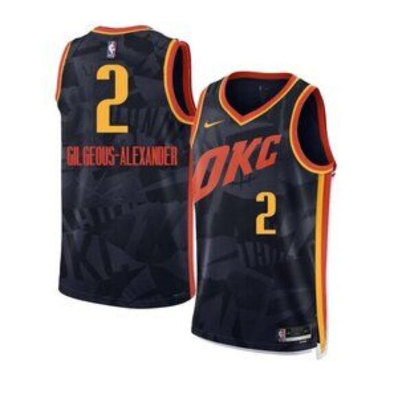 Mens 2 Shai Gilgeous-Alexander Black Jersey